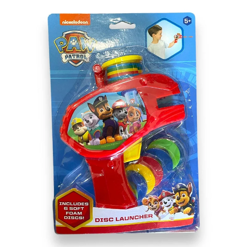Thought-provoking puzzles Paw Patrol Soft Foam Disc Shooter Blaster Gun on card