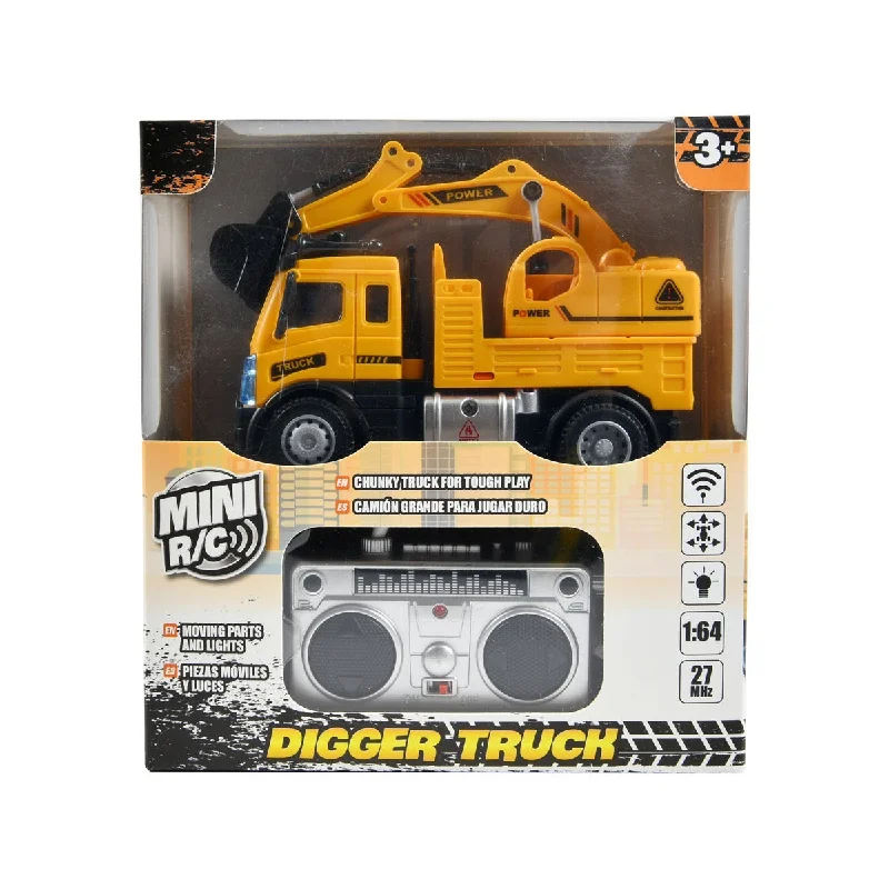 Playful toys Remote Control 1:64 Digger Truck