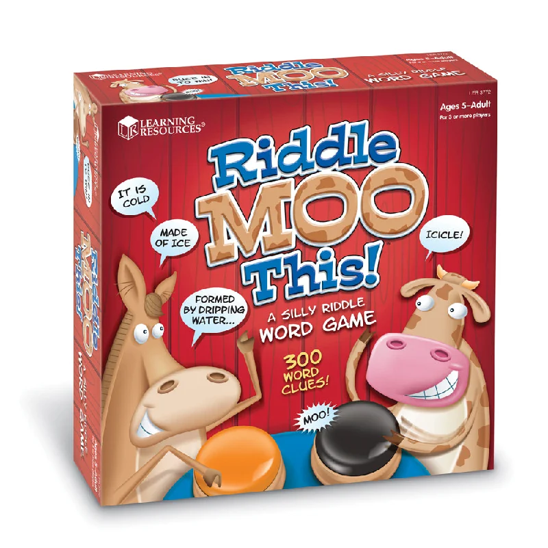 Fast-paced games Riddle Moo This Educational Riddle Word Game by Learning Resources