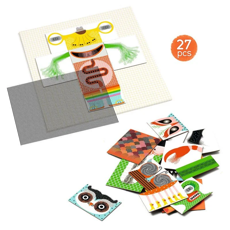 Challenging puzzles Rigolo Monster Kinoptik Construction Set