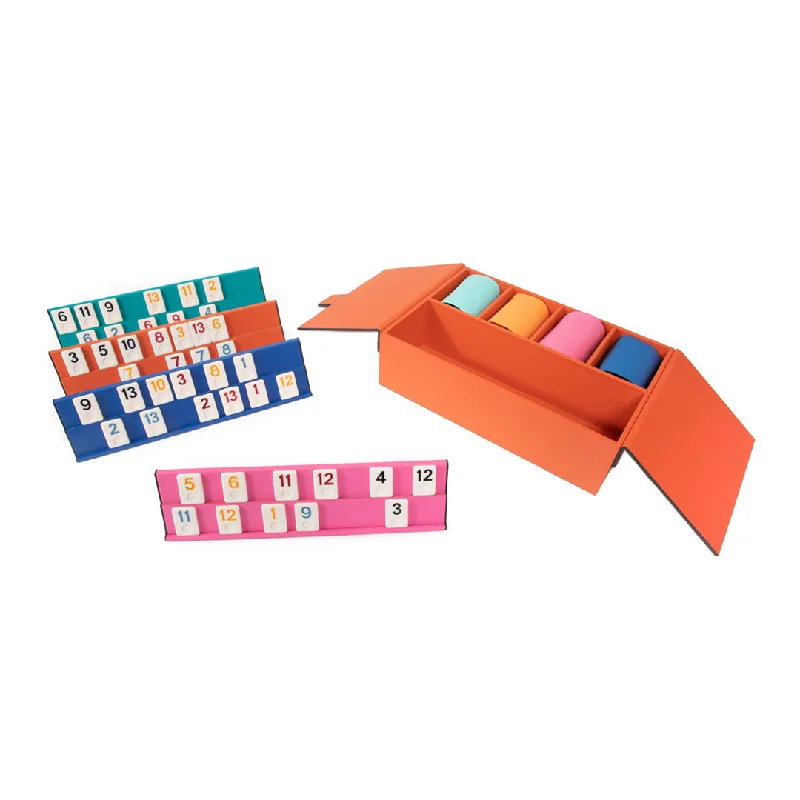Strategic puzzles Orange Rummikub Set