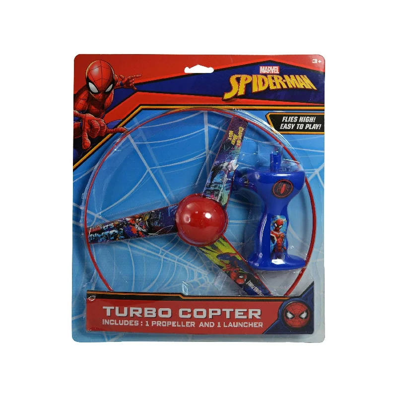 Challenging puzzles Marvel Spiderman Turbo Copter Propeller Launche
