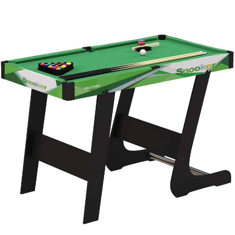 Competitive games SPORTNOW 104cm Folding Mini Pool Table Set With Accessories
