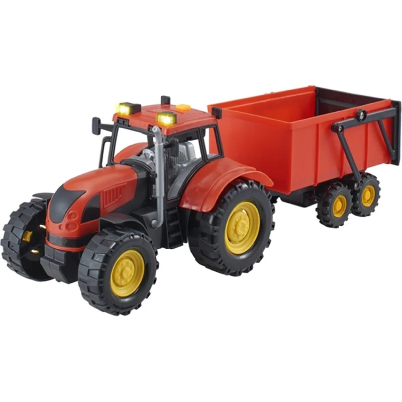 Realistic toy carsTeamsterz C/Life L&S Tractor & Trailer Red