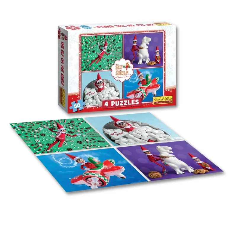 Intricate puzzles The Elf on the Shelf® 4 Pack - 50 Piece Kids Puzzles