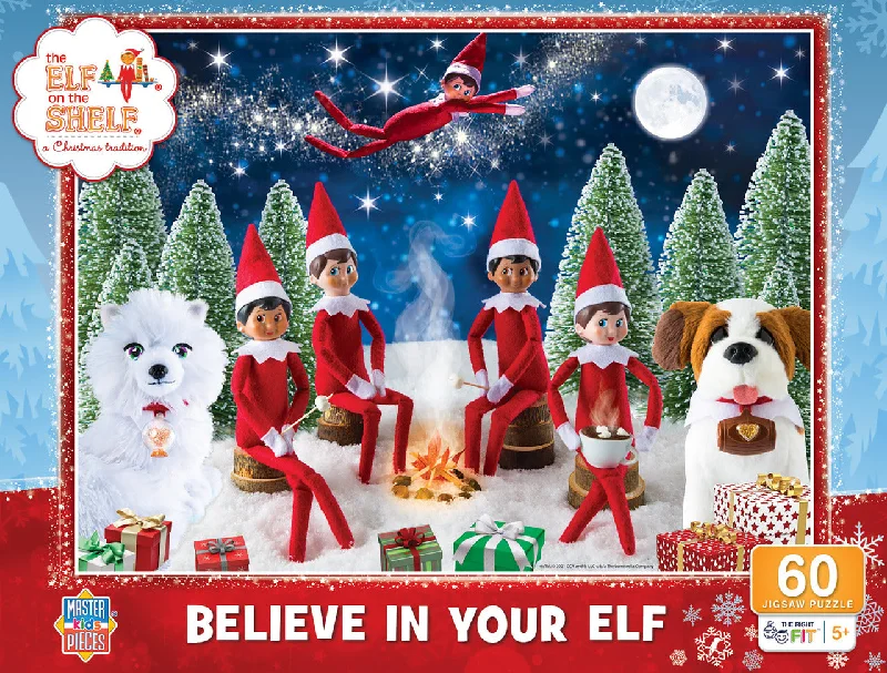 Relaxing games The Elf On The Shelf Believe In Your Elf 60 Piece Puzzle