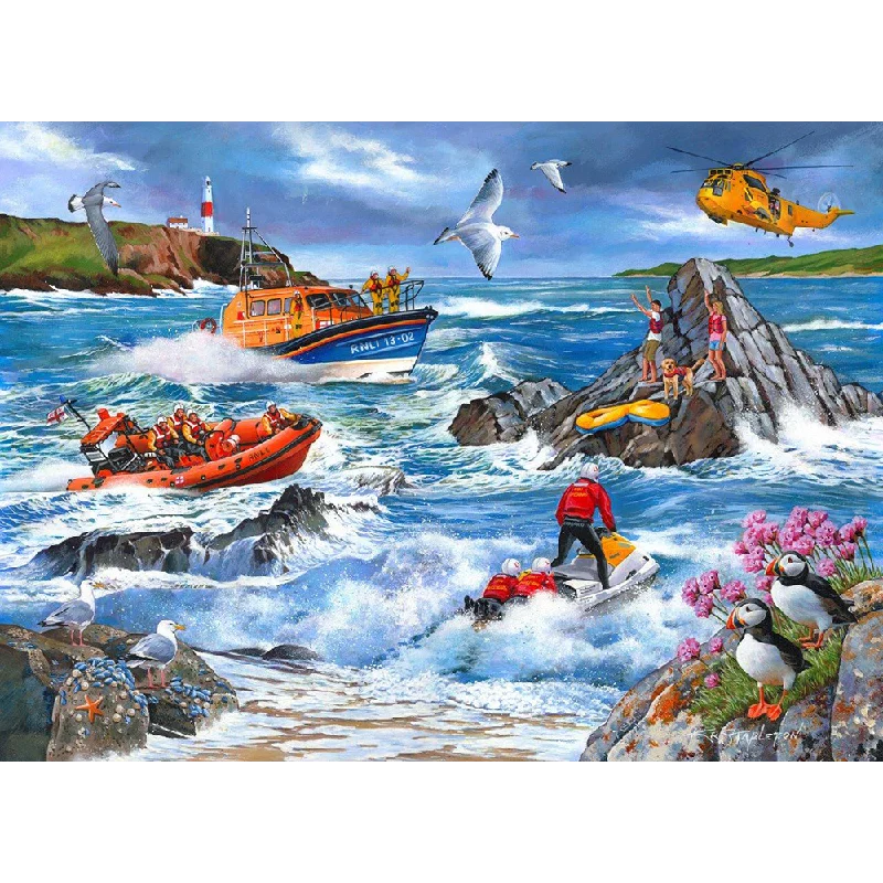 Addictive games The House of Puzzles Against The Tide, 1000 Piece Jigsaw Puzzle