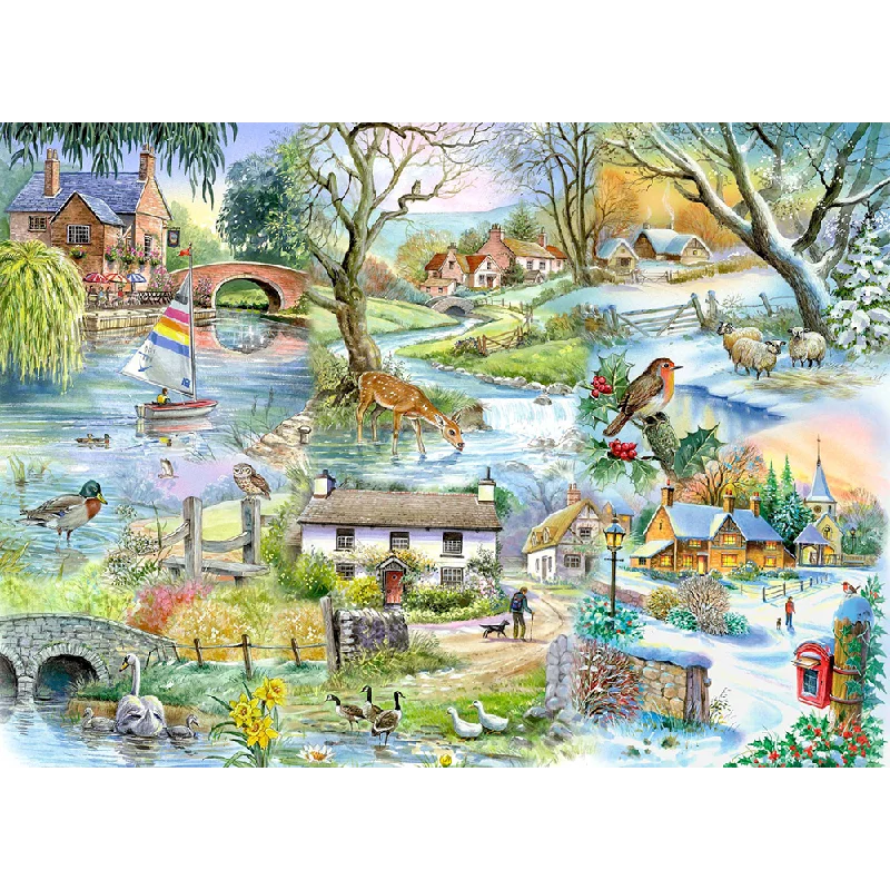 Educational games The House of Puzzles All Seasons, 500 Piece Jigsaw Puzzle