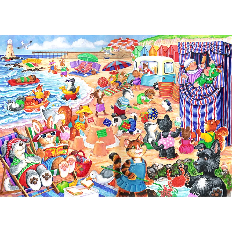 Multi-level puzzles The House of Puzzles At The Seaside, 80 Piece Jigsaw Puzzle