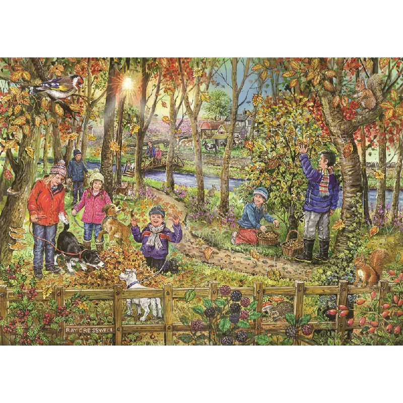 Relaxing games The House of Puzzles Autumn Leaves, Big 250 Piece Jigsaw Puzzle