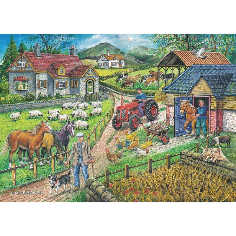 Addictive games The House of Puzzles Barley Mow Farm, Big 250 Piece Jigsaw Puzzle