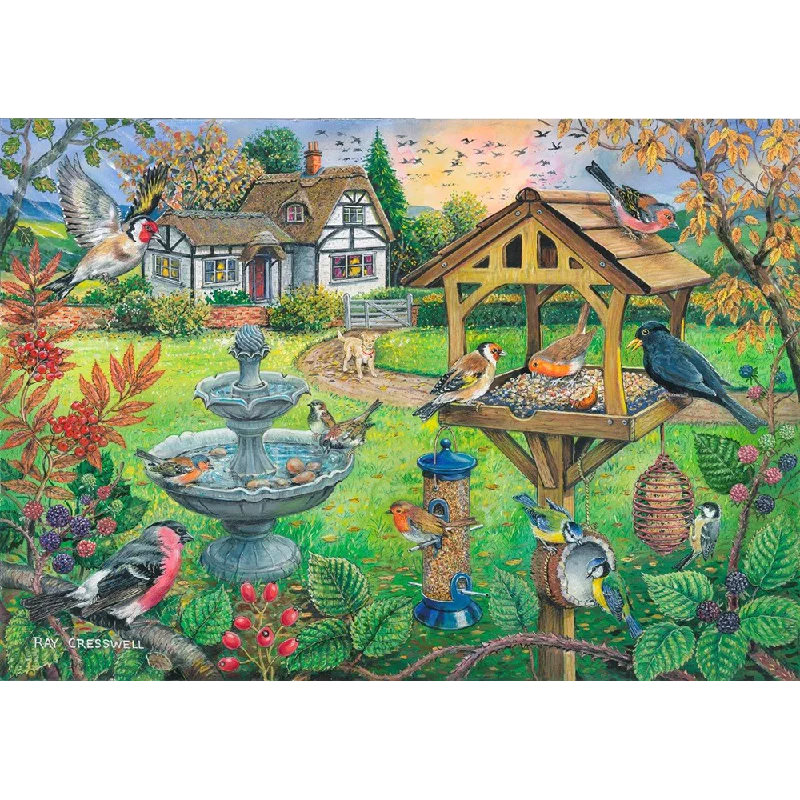 Interactive games The House of Puzzles Bird Table, Big 500 Piece Jigsaw Puzzle