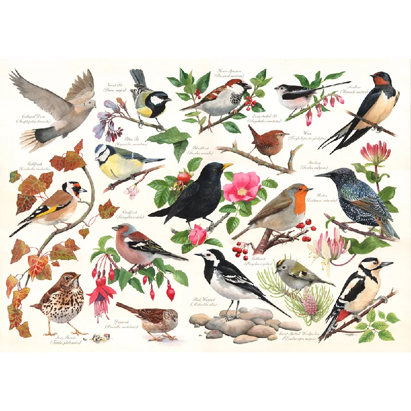 Fast-paced games The House of Puzzles Birds In My Garden, 1000 Piece Jigsaw Puzzle