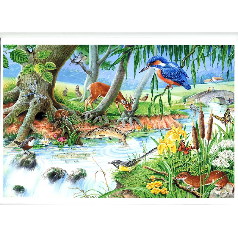 Entertaining games The House of Puzzles By The Riverbank, Big 250 Piece Jigsaw Puzzle Entertaining games The House of Puzzles By The Riverbank, Big 250 Piece Jigsaw Puzzle