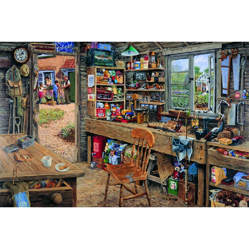 Innovative gamesThe House of Puzzles Dad's Shed, 1000 Piece Jigsaw Puzzle