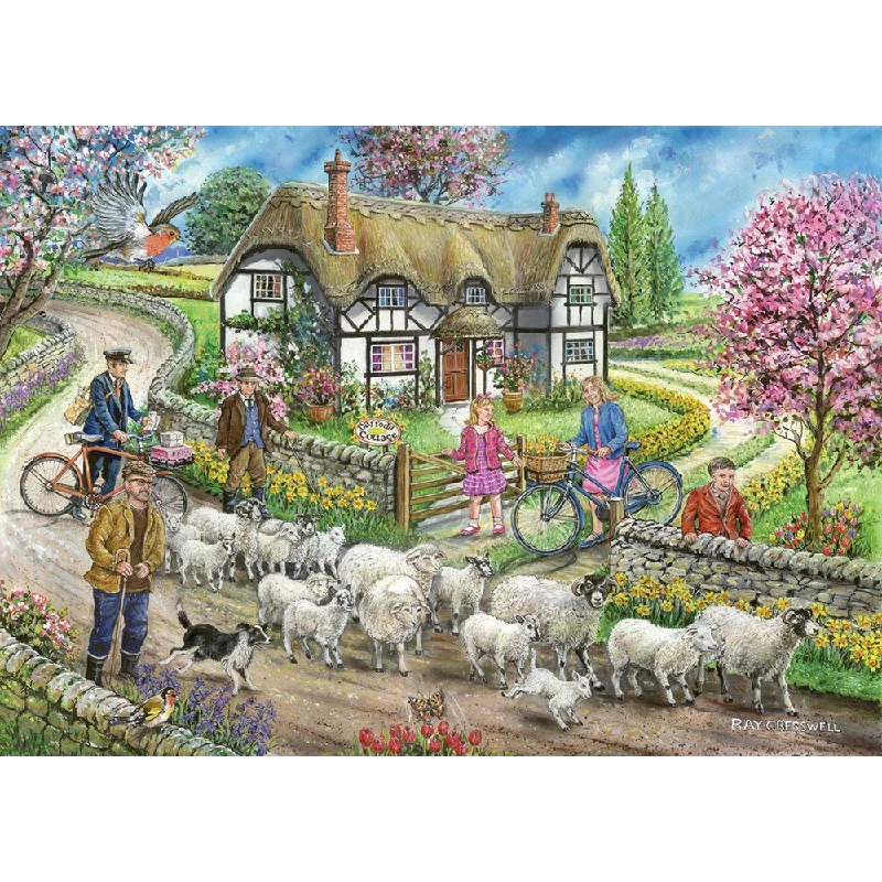 Interactive games The House of Puzzles Daffodil Cottage, 1000 Piece Jigsaw Puzzle