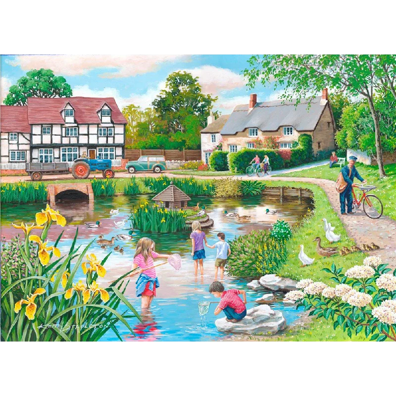 Relaxing games The House of Puzzles Duck Pond, Big 250 Piece Jigsaw Puzzle