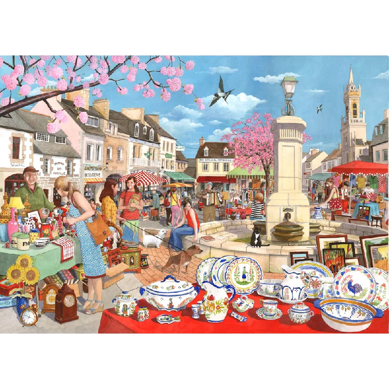 Logical puzzles The House of Puzzles French Market, 1000 Piece Jigsaw Puzzle