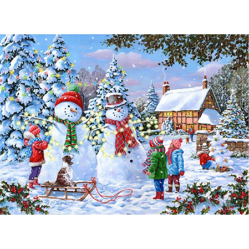 Strategic puzzles The House of Puzzles Glow In The Snow, 1000 Piece Jigsaw Puzzle