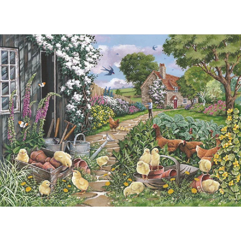 Relaxing games The House of Puzzles Going Cheep, Big 250 Piece Jigsaw Puzzle