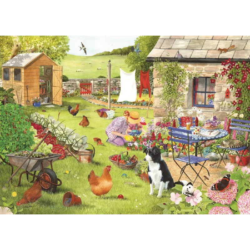 Social games The House of Puzzles Grandma's Garden, Big 500 Piece Jigsaw Puzzle