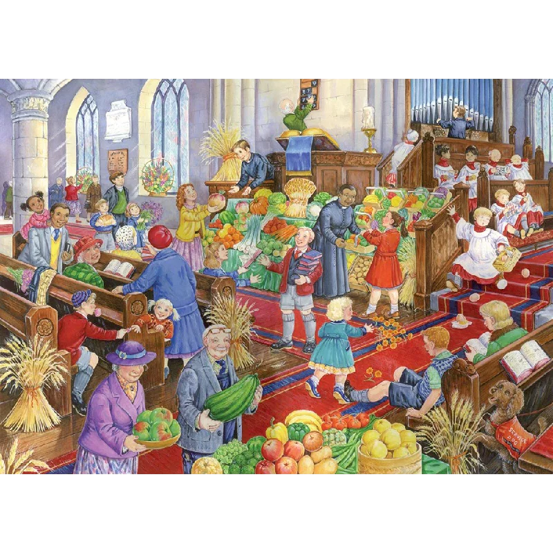 Interactive games The House of Puzzles Harvest Festival, 500 Piece Jigsaw Puzzle