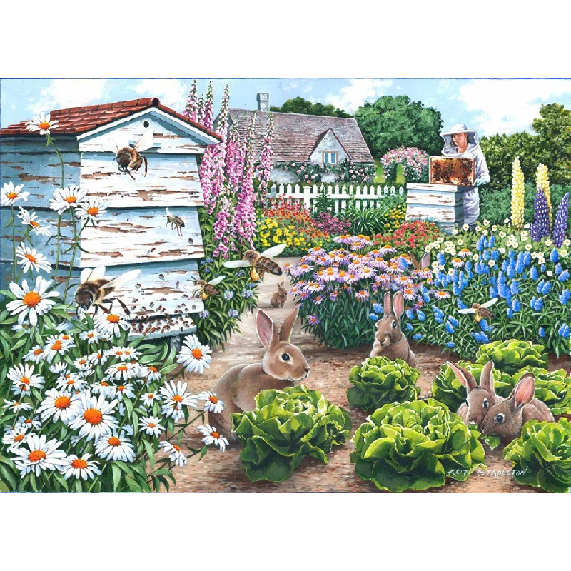 Fast-paced games The House of Puzzles Honey Bunnies, Big 500 Piece Jigsaw Puzzle