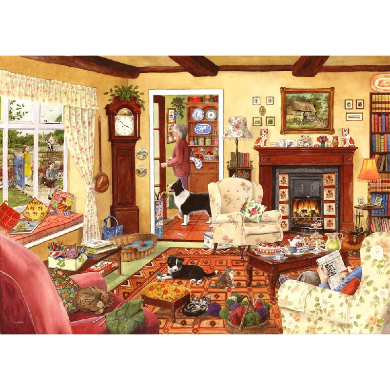 Entertaining games The House of Puzzles In Time For Tea, Big 500 Piece Jigsaw Puzzle