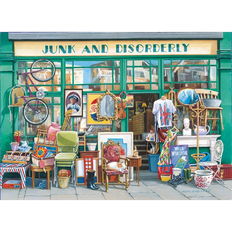 Engaging puzzlesThe House of Puzzles Junk & Disorderly, Big 250 Piece Jigsaw Puzzle