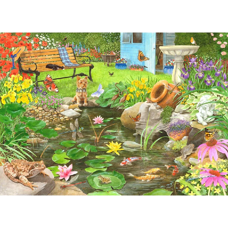 Exciting gamesThe House of Puzzles Lily Pond, 1000 Piece Jigsaw Puzzle