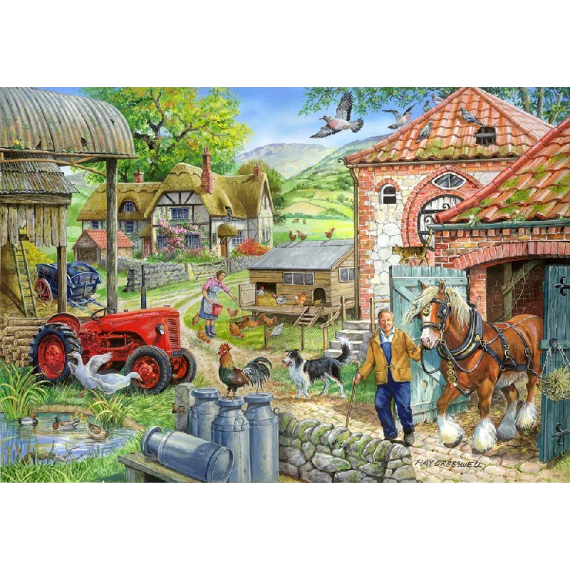 Engaging puzzlesThe House of Puzzles Manor Farm, 1000 Piece Jigsaw Puzzle