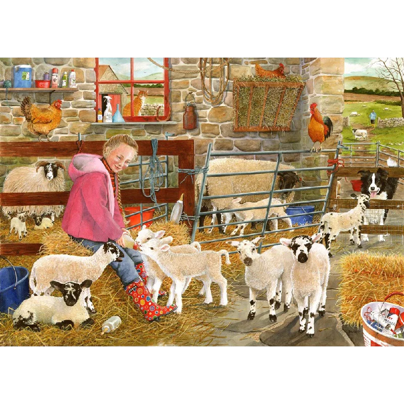 Educational games The House of Puzzles Mary's Little Lambs, Big 500 Piece Jigsaw Puzzle