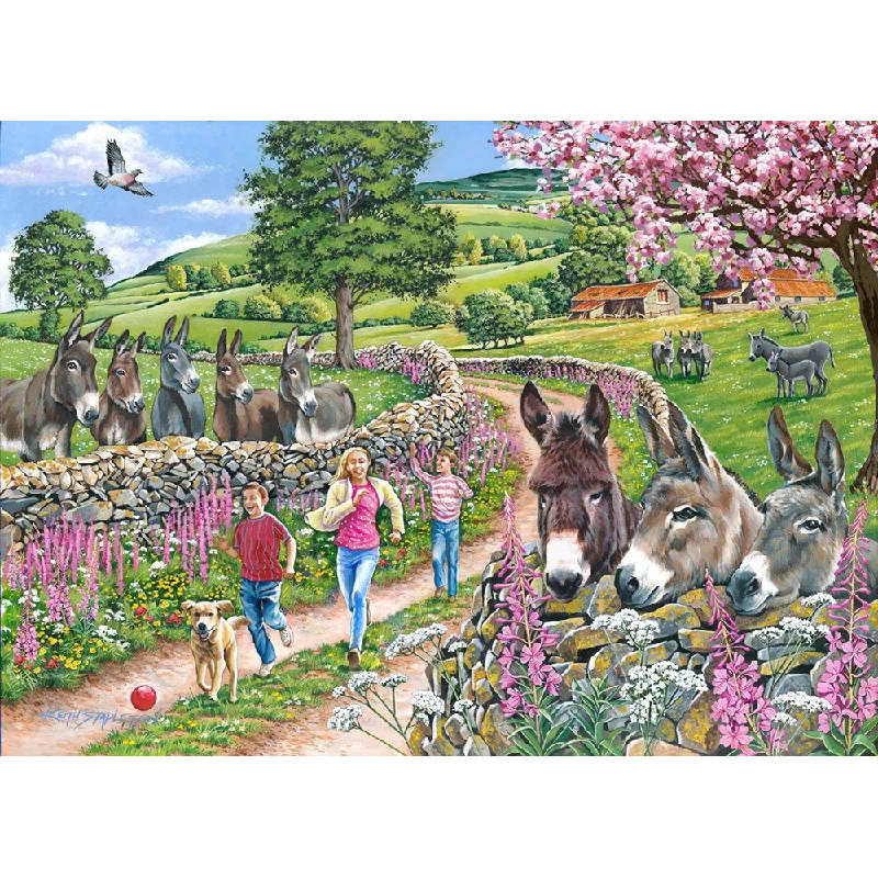 Thought-provoking puzzles The House of Puzzles Mindy, Muffin & Mo, Big 500 Piece Jigsaw Puzzle