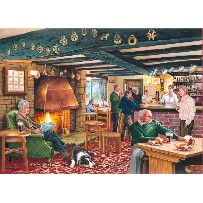 Thought-provoking puzzles The House of Puzzles Mine's A Pint, 500 Piece Jigsaw Puzzle