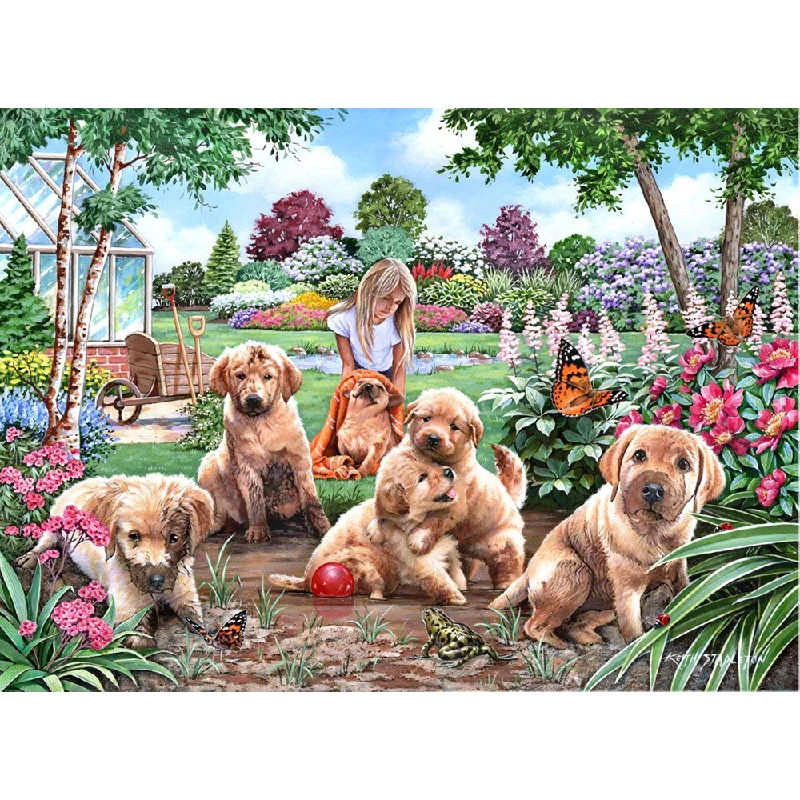 Social games The House of Puzzles Mucky Pups, Big 500 Piece Jigsaw Puzzle