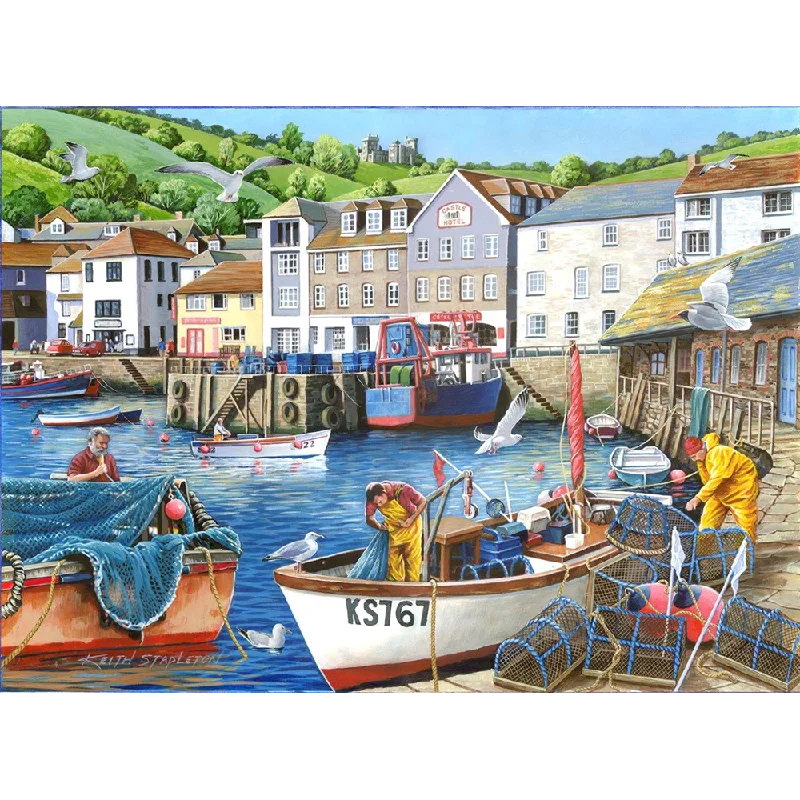 Multi-level puzzles The House of Puzzles No.12 - Busy Harbour, 1000 Piece Jigsaw Puzzle