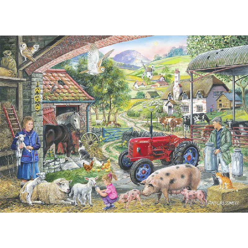 Fun gamesThe House of Puzzles No.2 - On The Farm, 1000 Piece Jigsaw Puzzle