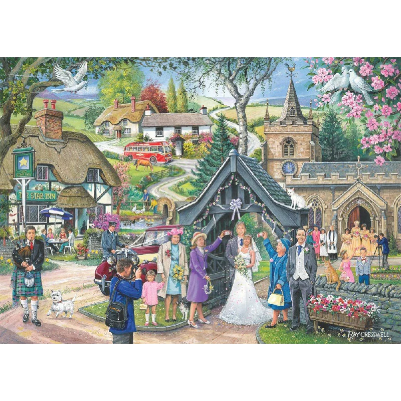 Intricate puzzles The House of Puzzles No.4 - Wedding Day, 1000 Piece Jigsaw Puzzle