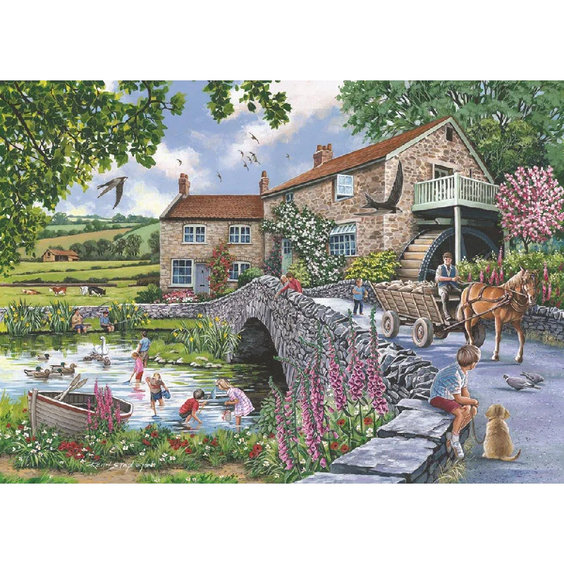 Time-consuming puzzles The House of Puzzles Old Mill, 1000 Piece Jigsaw Puzzle