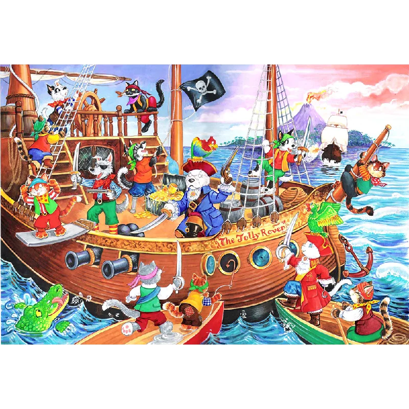 Addictive games The House of Puzzles Pirates Ahoy, 80 Piece Jigsaw Puzzle