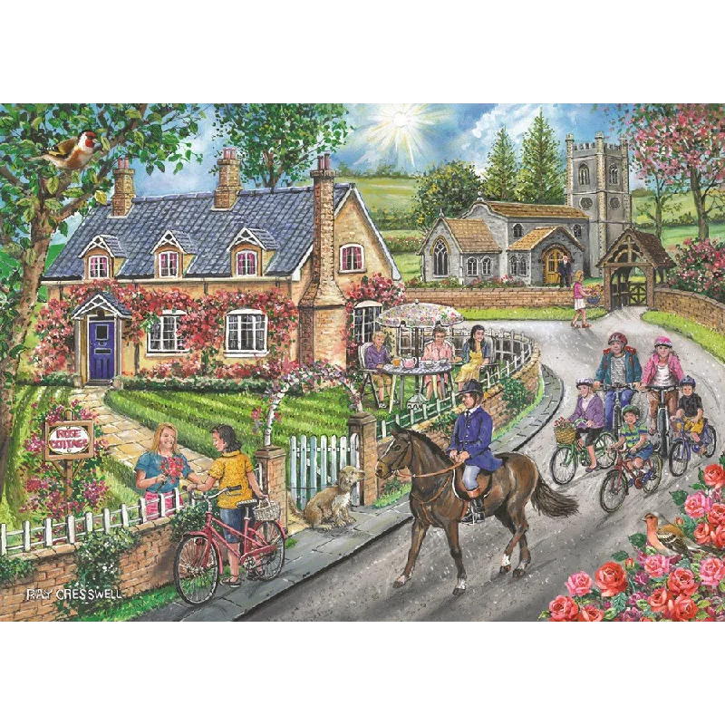 Casual games The House of Puzzles Rose Cottage, 1000 Piece Jigsaw Puzzle