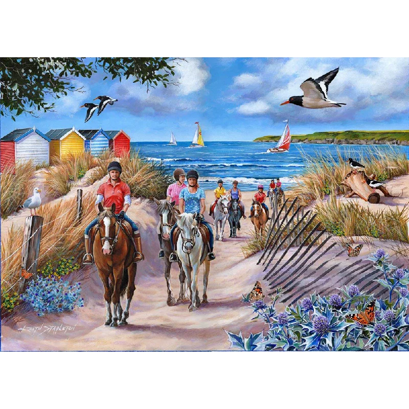 Interactive games The House of Puzzles Sea Horses, Big 500 Piece Jigsaw Puzzle