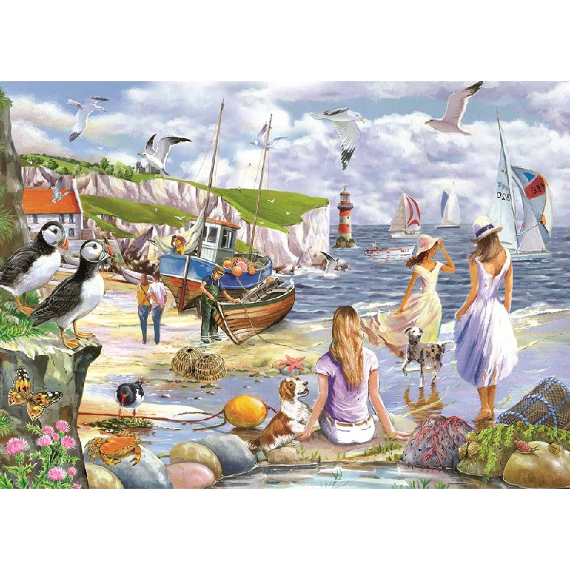 Interactive games The House of Puzzles Sea Shore Breezes, Big 500 Piece Jigsaw Puzzle