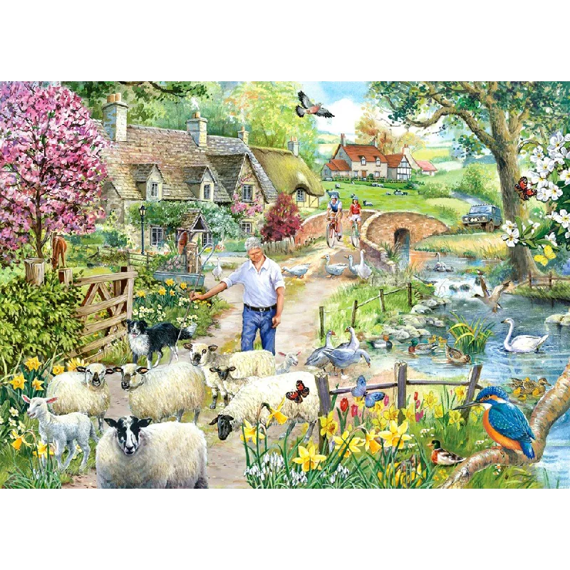 Engaging puzzlesThe House of Puzzles Shepherd's Lane, 1000 Piece Jigsaw Puzzle