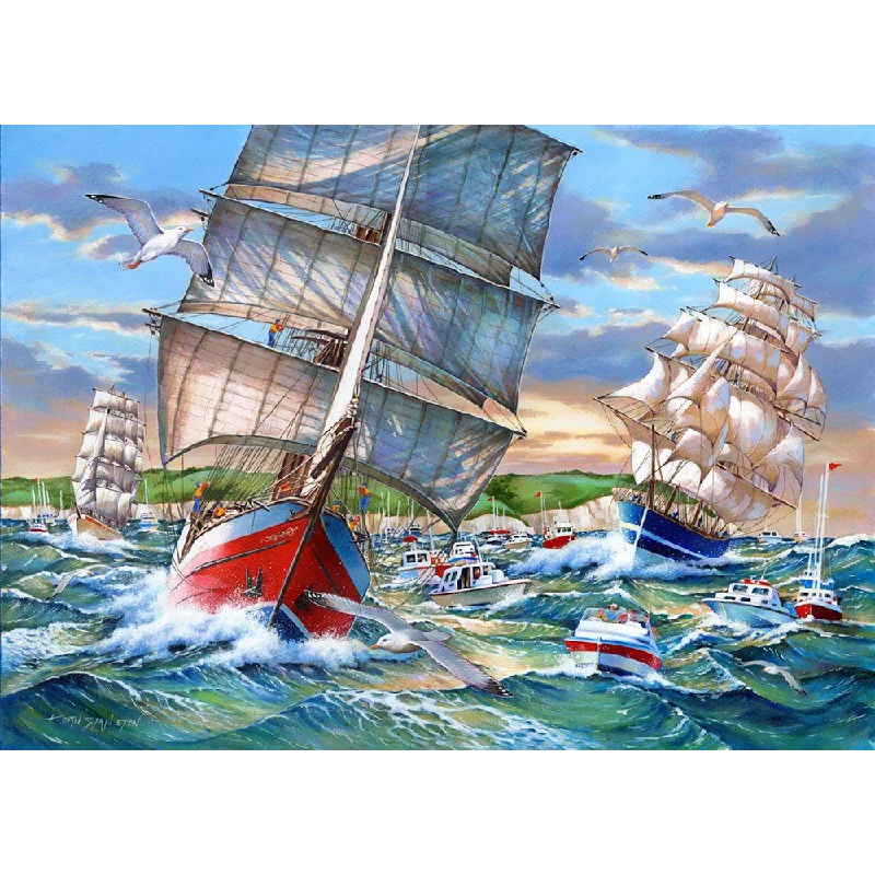 Engaging puzzlesThe House of Puzzles Tall Ships, 1000 Piece Jigsaw Puzzle