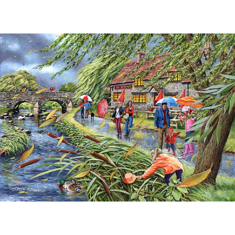 Entertaining games The House of Puzzles Wind At The Willows, 1000 Piece Jigsaw Puzzle
