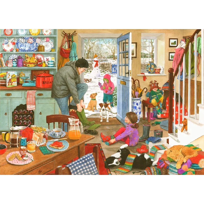 Age-appropriate puzzles The House of Puzzles Woolly Hats & Wellies, 1000 Piece Jigsaw Puzzle