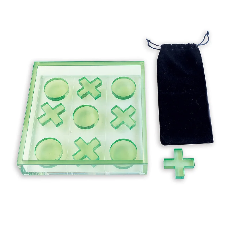 Logical puzzles Tic-Tac-Toe Set, Green