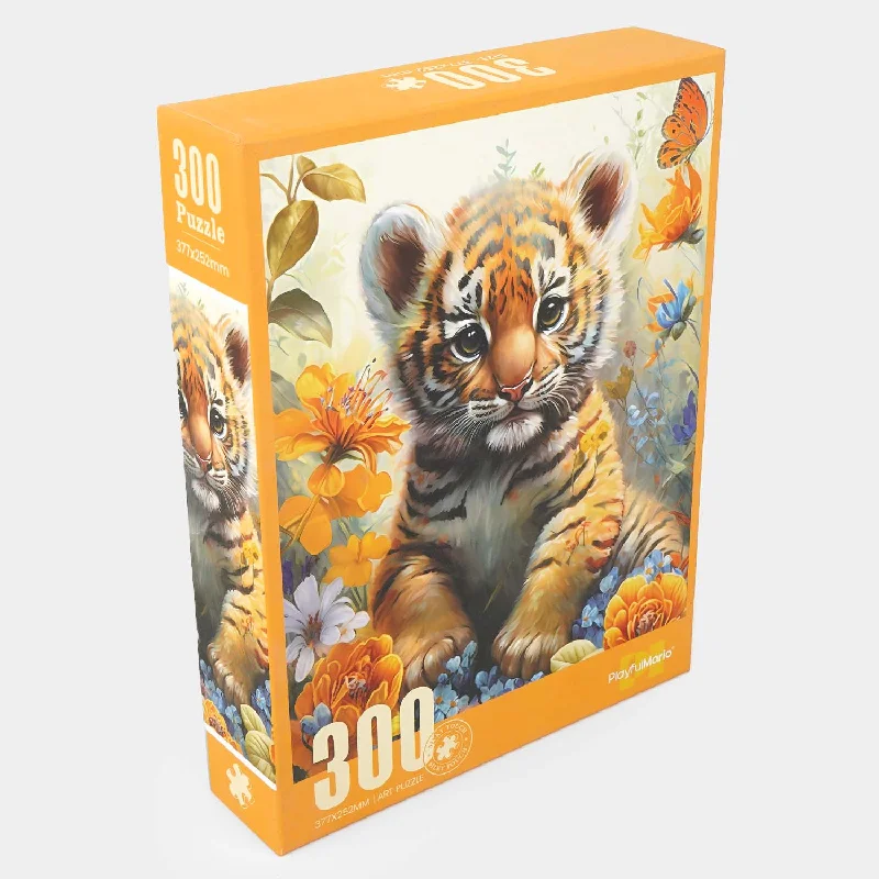 Intricate puzzles Tiger Velvet Jigsaw Puzzle 300Pcs