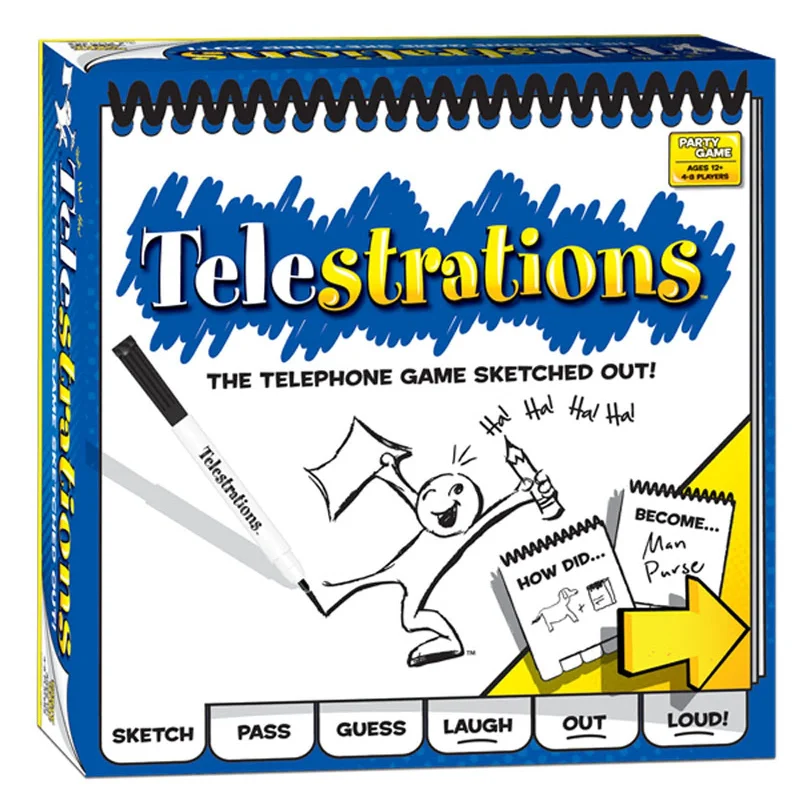 Competitive games Telestrations Original 8 Player Party Game - USAopoly